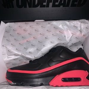 Nike Air Max 90 Undefeated Solar Red Black Size 12